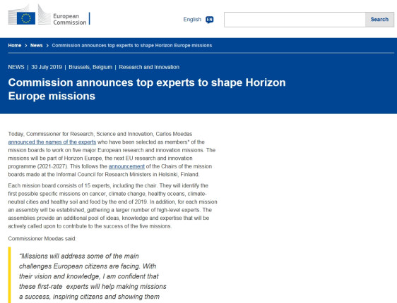 Members of the Mission Boards announced