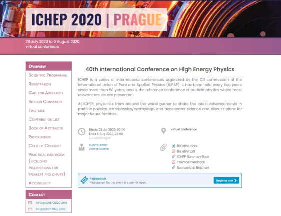 On-line ERC Information Session – ICHEP 2020