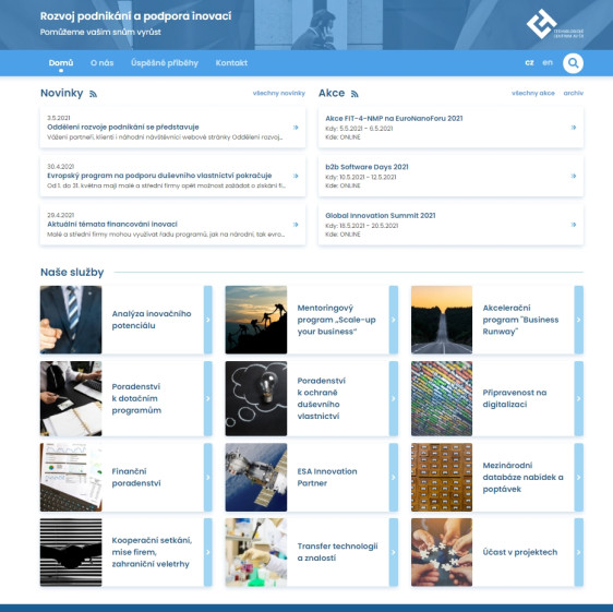 Department of Business Development has new web pages